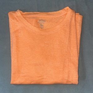 JCrew linen crewneck short sleeve tee NWT